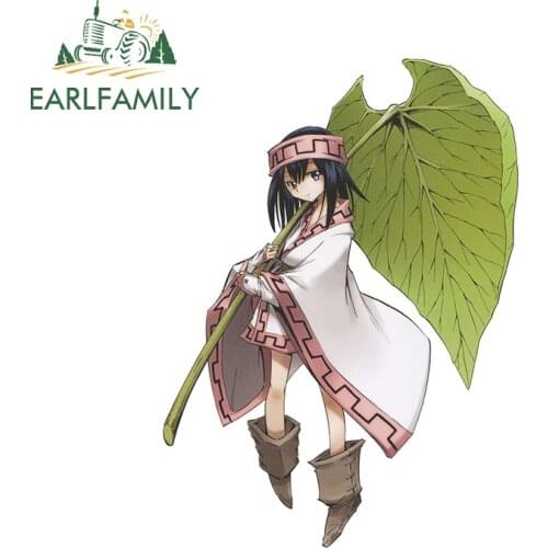 EARLFAMILY 13cm x 9.6cm for Shaman King Car Stickers Windshield Wall Waterproof Decal Camper VAN Personality Car Assessoires