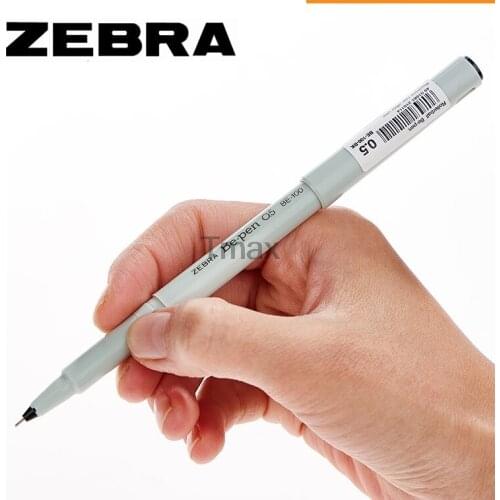 6PCS ZEBRA Gel Pen BE-100 Baozhu Ink Pen Office Writing Needle Tube Water Pen Large-capacity All-in-one Student Stationery 0.5MM