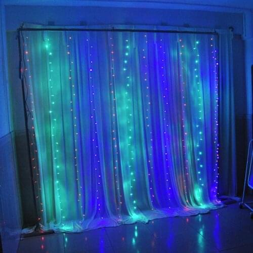 300leds fairy string icicle led curtain light Xmas Christmas Wedding garden party window decor 220V 3M*3M-5 colors optional
