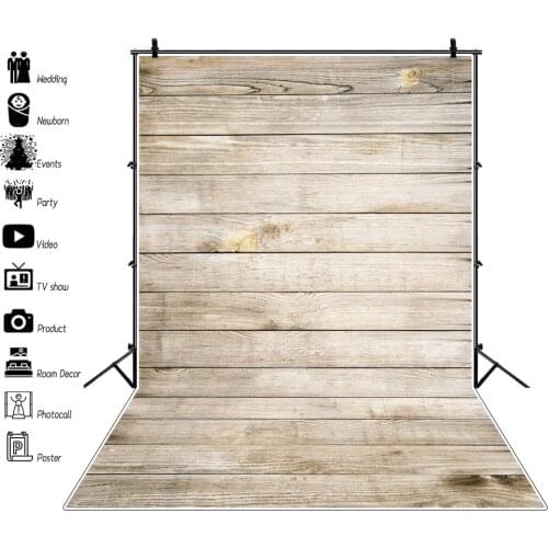 Grunge Wood Board Plank Floor Baby Shower Portrait Scene Photography Backgrounds Custom Photographic Backdrops For Photo Studio