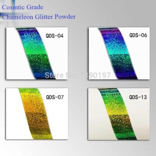 Chameleon glitter pigment powder no antimony 1/128 for cosmetics nail polish makeup eye shadow