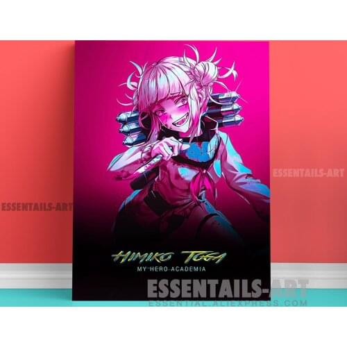 Himiko Toga bnha punk design Canvas Wall Art Painting Poster Bedroom study studio print Living kid Room Home Decoration Prints
