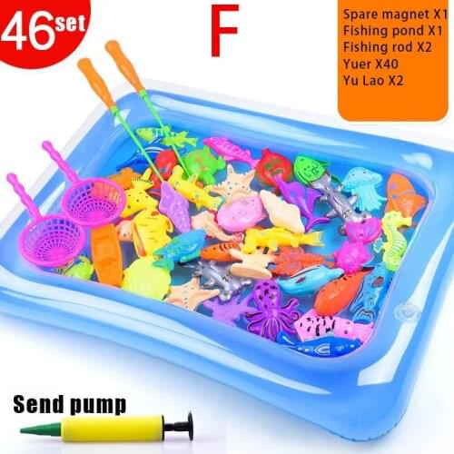 Hot Selling Children Magnetic Fishing Parent-child Interaction Toys Game Kids Pretend Play Toy Set LBV