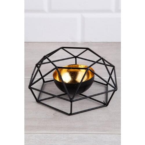 Retro Lux Metal In-Gold Lux Candelabra Crystal Candle Holder Centerpiece Wedding Office Party Hotel Tableware Buffet Table Decorations Candle Holders