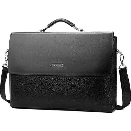 Fashion men PU Leather briefcase bag Business Men Shoulder Bag man Laptop Briefcase Mens totes Bag Handbag Vintage Male purse