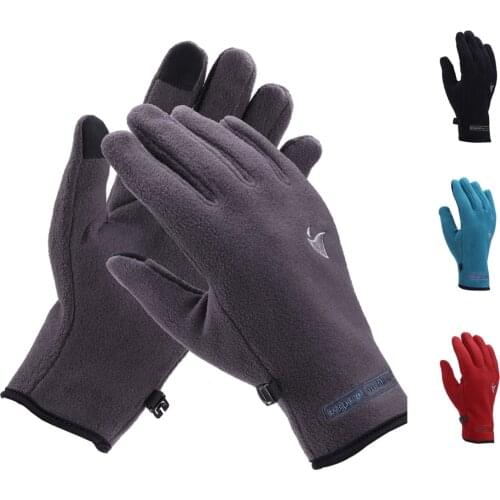 Men Women Touch Screen Winter Fleece Bike Gloves Windstopper Guante Hiking Driving Dog Walking Riding gloves