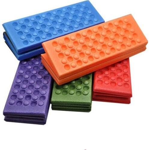 Soft Waterproof XPE Dual Seat Pad Outdoor Camping Hiking Picnic Folding Cushion Seat Pad Moistureproof Cushion Pad Random Color
