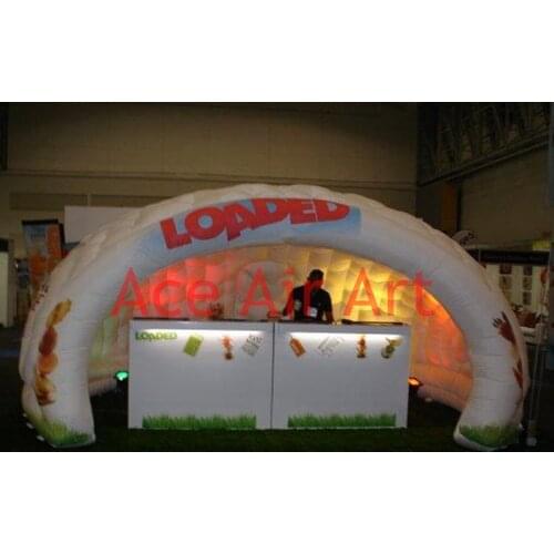 Inflatable igloo tent shelter for yard sale with advertising logo