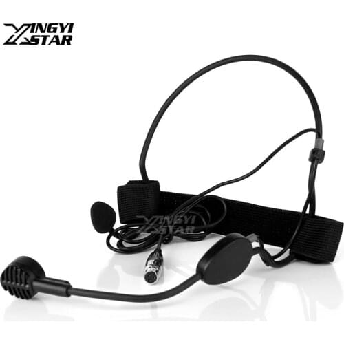 WH20TQG Mini XLR 3 Pin TA3F Earset Dynamic Mic Headworn Headset Microphone For Samson UB7 UR7 PXD2 Wireless Bodypack Transmitter