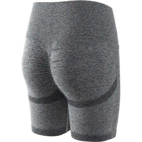 Tight-Fitting Buttocks Yoga Pants High-Waist Hip-Lifting Sports Shorts Quick-Drying Training Fitness Exercise Five-Point Pants