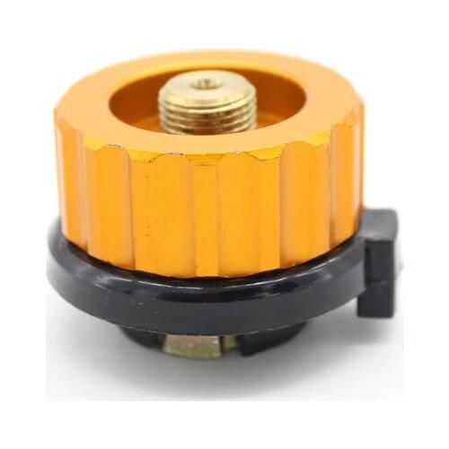 Outdoor Camping Hiking Stove Adaptor Split Type Furnace Converter Connector Auto-off Gas Cartridge Tank cylinder Adapter