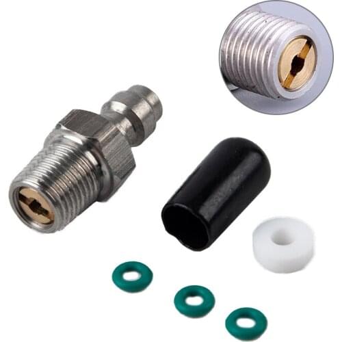 PCP Paintball Pneumatic Quick Coupler 8mm M10x1 Male Plug Adapter Fitting 1/8NPT