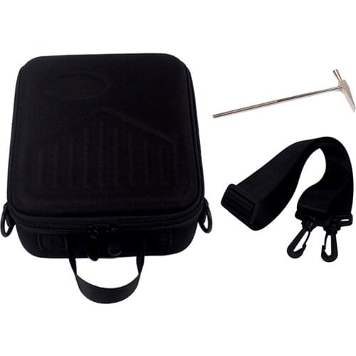 Portable 17 Keys Kalimba Storage Carry Case Marimbas Box Shoulder Bag Water-Resistant Musicial Instrument Parts Black