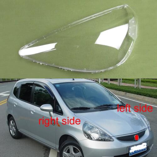 Transparent Lampshade Headlamp Cover Glass Lamp Shade Headlight Shell For Honda Fit Jazz Hatchback 2003 2004 2005 2006 2007