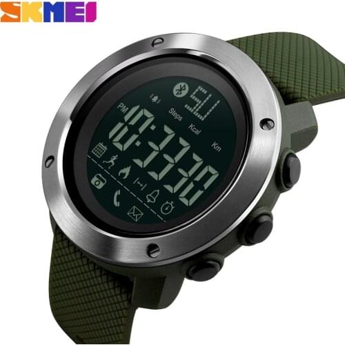 Luxury SKMEI Sport Smartwatch Bluetooth Pedometer Calories Remote Camera Digital Watch Men Waterproof Clock Male Sports Watches