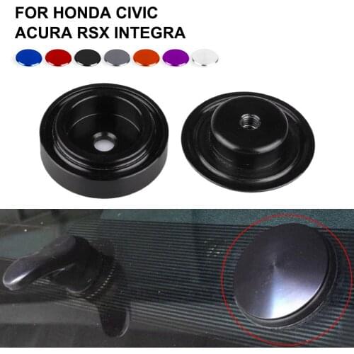 Car Rear Wiper Plug Aluminum Alloy Rear Windshield Wiper Plug Waterproof Block Off Plug for Acura Honda Civic CRX