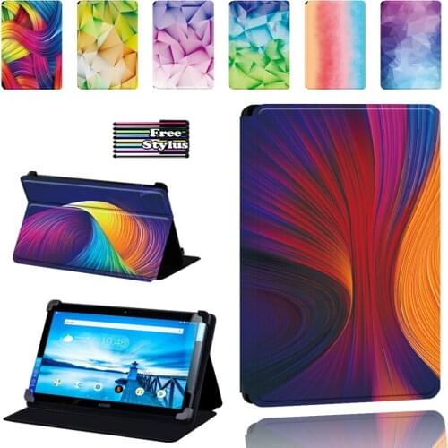 For Lenovo Smart Tab P10 / P10 LTE 10.1inch Folding Folio Dust-proof Tablet cover case + Stylus