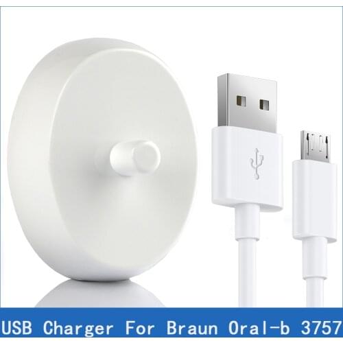 Replacement Electric Toothbrush Charger Model 3757 Suitable For Braun Oral-b D17 OC18 Toothbrush Charging Cradle 5V USB Plug