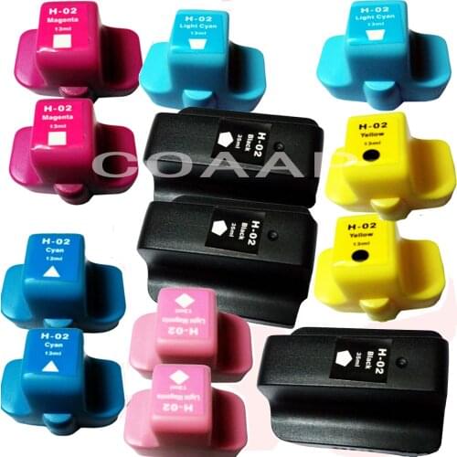 13pk Compatible ink for HP 02 PhotoSmart C7180 C7280 C8180 C6380 D7160 D7260 D7360 3110 3310 C6180 C6280 C6280 Printer