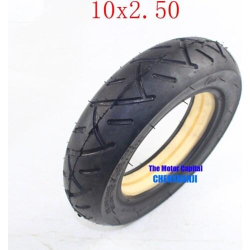 Free Shipping Good Quality 10 Inch 10x2.50 Solid Tire Tubeless for Folding Electric Scooter 10-inch E-Scooter Pocket Bike Razor