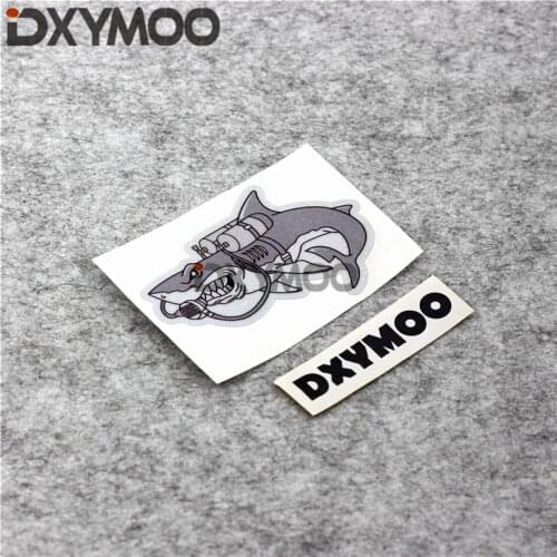 Car Styling Cool Grey Shark Scuba Dive Auto Sticker Window Fish Tank Diving Stickers Reflective 3M