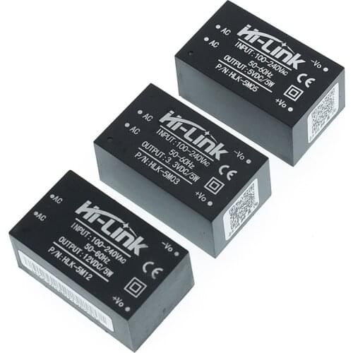 HLK-5M05 HLK-5M03 HLK-5M12 5W AC-DC 220V to 12V/5V/3.3V Buck Step Down Power Supply Module Converter Intelligent HLK module