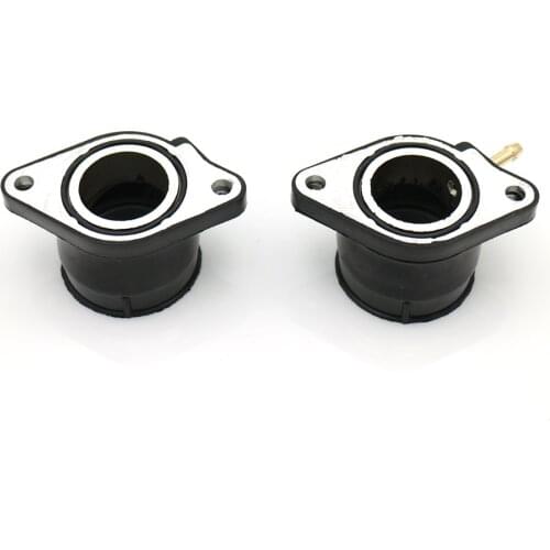 1 Pair Motorcycle Carburetor Intake Interface Carb Adapter with O-rings For Yamaha XT600 XT600Z XT600E 1984-2003