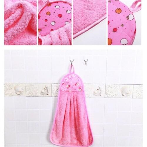 1 PC Cartoon Hand Towel Children Microfiber Hand Dry Towel For Soft Plush Fabric Absorbent Hang Towel Kitchen Bathroom Use