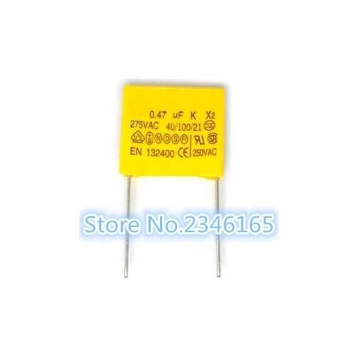 10pcs 470nF K X2 275VAC 15mm X2 40/100/21 250VAC