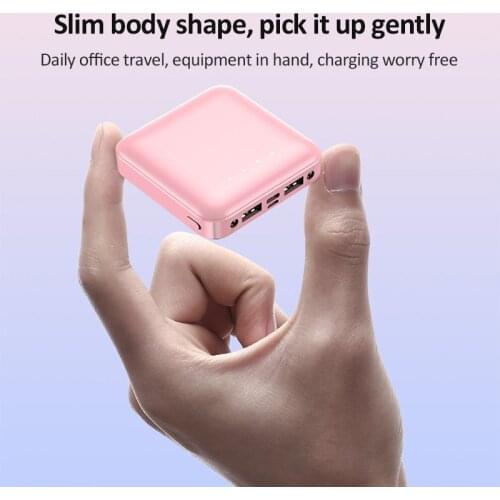 10000mAh Super Mini Power Bank External Battery LED remaining Power Display Portable For iPhone Samsung Xiaomi Outdoor