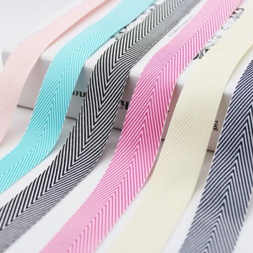 25 MM 1" Herringbone Ribbon Wedding Decoration DIY Tape Gift Handmade Bow Hair Accessories