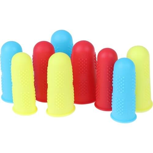 3Pcs/Set Silicone Finger Gloves Protector Sleeve Cover Anti-cut Heat Resistant Anti-slip Fingers Cover For Cooking Kitchen Tools