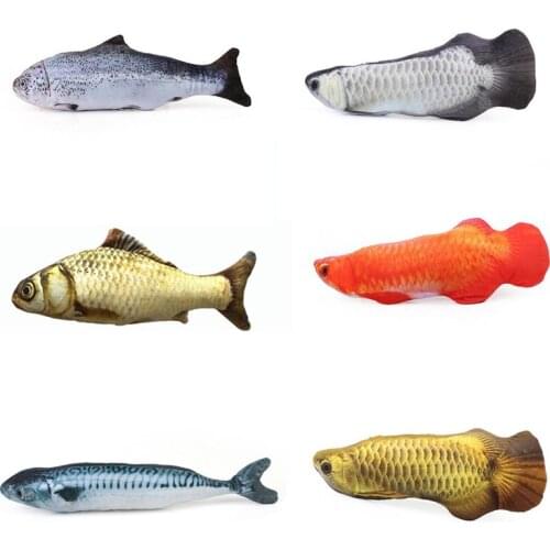 30cm Pet Cat Favor Fish Dog Toy plush Stuffed Fish Fish Shape Cat kitten Toys Catnip Scratch Board For Cat Pet Supplies