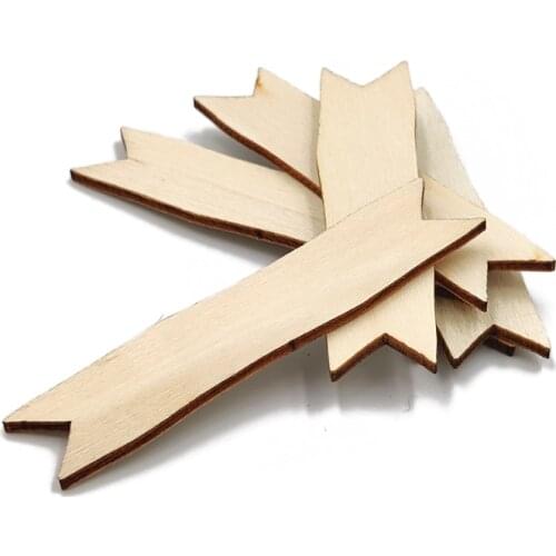 5pcs Wood Cutouts Arrowhead Shaped Unfinished Wood CutoutWood Pieces Sticks for DIY Crafts Wedding Home Decor