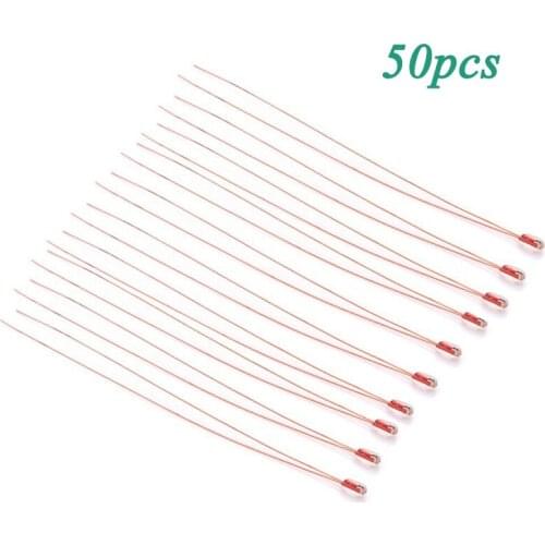 50pcs Single-ended Glass Sealed Temperature Probe Sensor NTC 3950 Thermistors 100K Ohm for 3D Printer MK2A MK2B