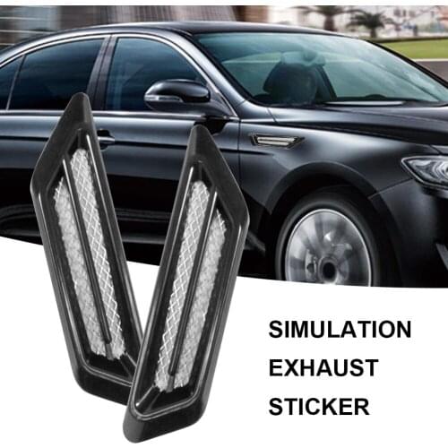 Shark Gill Simulated Outlets Side Vents Hood Decorative Vents Inlet Air Outlet Car Modification Car Stickers Accessories