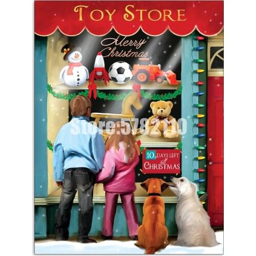 Diamond Mosaic Dogs Children Fun Full Diy Diamond Painting Christmas Holiday Diamond Embroidery Home Decoration Cross Stitch Kit