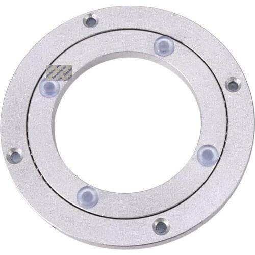 Aluminum Turntable Ball Bearing Table Swivel Plate Lazy Susan Rotating Turn Table Restaurant Dining Cake Decoration TV Monitor