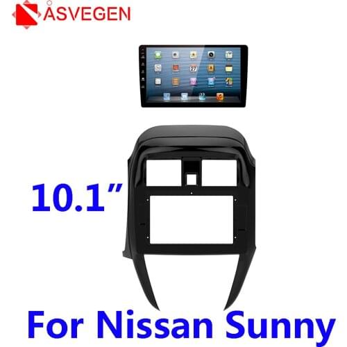 Asvegen Car DVD Frame Audio Fitting Adaptor Dash Trim Facia Panel 10.1inch For Nissan Sunny