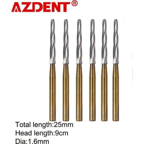 Endo-Z,25mm 6pcs/pack Dia.1.6mm Dental Carbide Bur Surgical Endodontic Tungsten Bone Cutters Drill Bit For High Speed