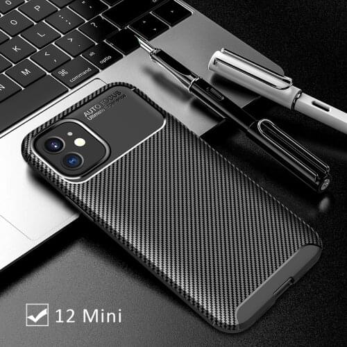 Case for iphone 12 mini bumper cover on i phone 12mini min 5.4 protective coque back bag silicone matte soft tpu shell armor 360