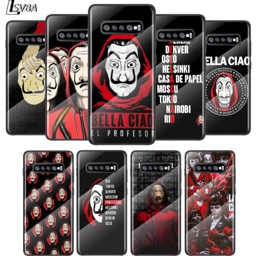 Money Heist House For Samsung Galaxy S21 Ultra Plus 5G M51 M31 M21 Tempered Glass Cover Shell Luxury Phone Case