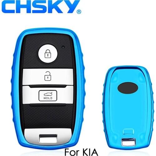 CHSKY Car Styling Soft TPU Car Key Case Shell For KIA Carens K3S K4 K5 Car key Cover Case Car Accessories