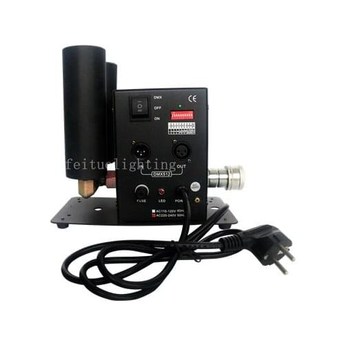 H- NEW Product Double-barreled co2 jet DMX 6 meters length Smoke machine for dj wedding party 2CH