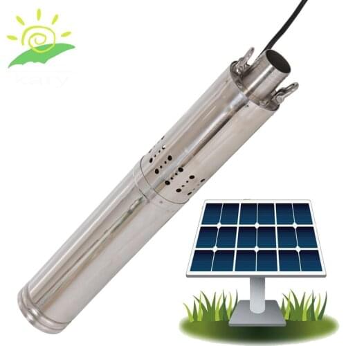 Brushless motor MPPT inverter for solar pump 40m 2000L/h solar submersible pump china for garden small solar panel pump