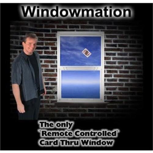 WindoMation Remote Control Card Thru Window - Magic Trick,Stage Magic Props,Close up magic,Mentalism,Comedy,Illusions,Card Magia