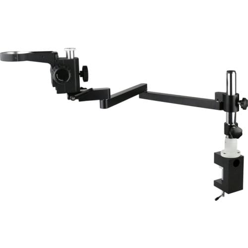 76mm 50mm Ring Supporter Adjustable Articulating Arm Pillar Clamp Bracket Stereo Microscope Stand Monocular Video Camera Holder