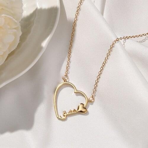 Kpop Big Heart Choker On The Neck Small Heart Key Romantic Aesthetic Necklace Bride Women Pendant Jewelry Natural Accessories
