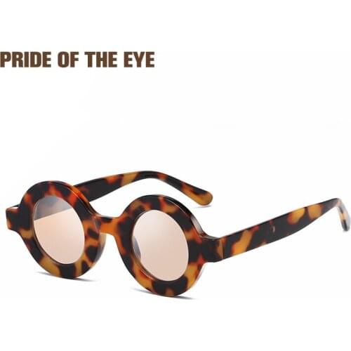 Women Sunglasses Round Steampunk Retro Men Women Designer Coating Sunglasses Vintage Acrylic Multicolour Drive Party Sun Glasses