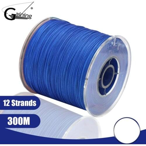 12 Strands Braided Fishing Line 300M Super Braid PE Line Fishing Line Saltwater Fishing 35-180LB